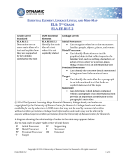 EE.RI.5.2 Identify the main idea of a text when it is not explicitly stated