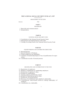 National Social Security Fund Act 1997