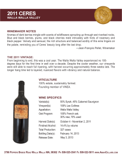 2011 ceres - Amavi Cellars