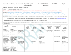 Longman Keystone D Pacing Guide Course Title: English 2 through