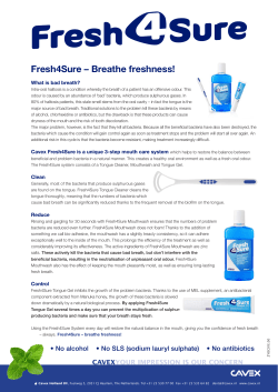 Fresh4Sure &ndash; Breathe freshness!