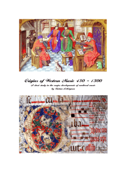 Origins of Western Music 450 &ndash; 1300