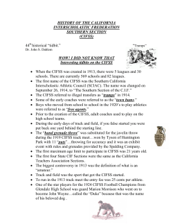 HISTORY OF THE CALIFORNIA