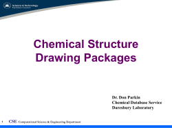 Chemical Structure Drawing Packages