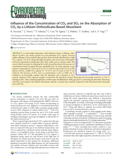 Influence of the Concentration of CO2 and SO2 on the - LMT