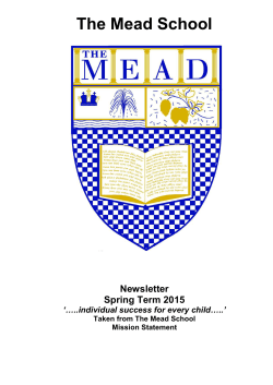 Spring 2015 newsletter