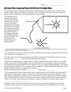 Hurricane Paths: Comparing Places with Different Prevailing Winds