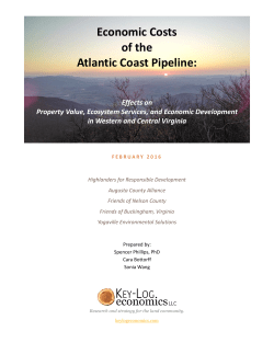 Economic Costs of the Atlantic Coast Pipeline - Allegheny