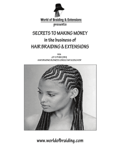 SECRETS TO MAKING MONEY in the business of HAIR BRAIDING