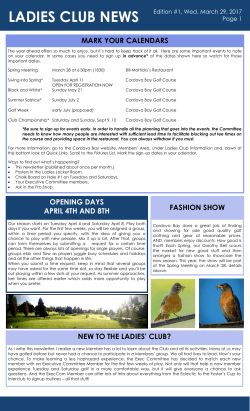 March 29th - Cordova Bay Golf Course