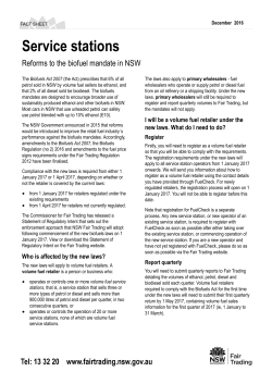 Service stations - NSW Fair Trading