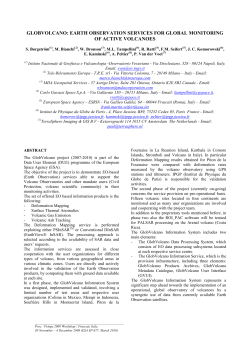 globvolcano: earth observation services for