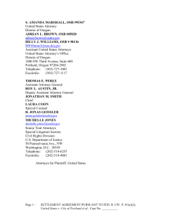 S. AMANDA MARSHALL, OSB #95347 United States Attorney