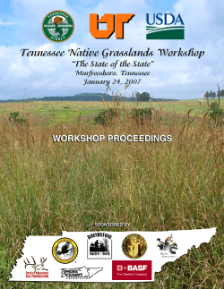 a conference on native warm-season grasses in Tennessee