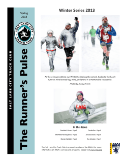 Spring 2013.pub - Salt Lake City Track Club