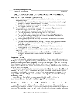 exp. 2&ndash;microscale determination of vitamin c