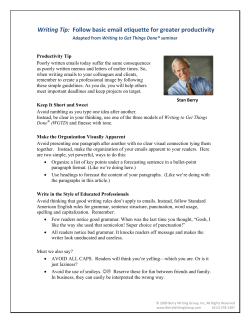 Follow basic email etiquette for greater productivity