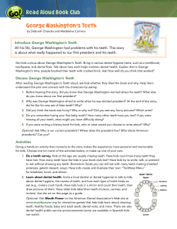 Read Aloud Book Club George Washington`s Teeth