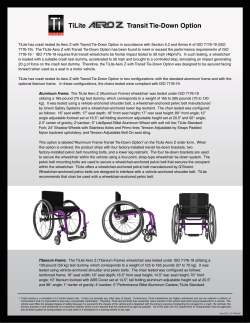 TiLite Transit Tie-Down Option - Bike