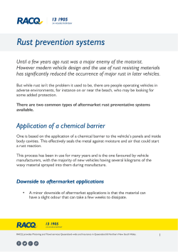 Rust prevention systems
