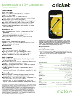 Motorola Moto E (2nd Generation)