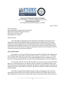 letter sent earlier this month