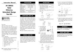 HI 38023 Total Chlorine Extended Range Test Kit