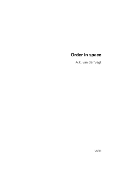 Order in space - Delft Academic Press