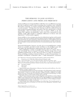 the byronic in jane austen`s persuasion and pride and - U