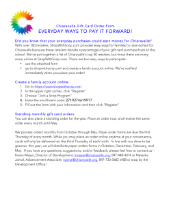 EVERYDAY WAYS TO PAY IT FORWARD!