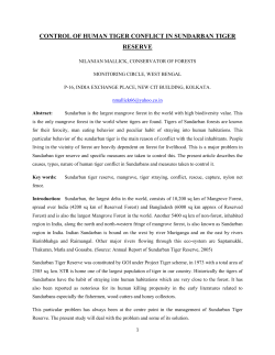 control of human tiger conflict in sundarban tiger