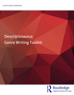 Descriptosaurus Genre Writing Toolkit