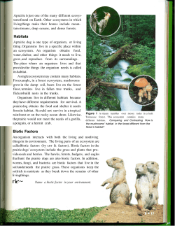Habitats Biotic Factors