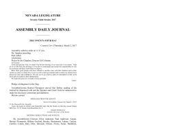 Journal - Nevada Legislature