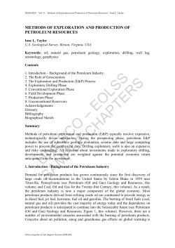 Methods of Exploration and Production of Petroleum