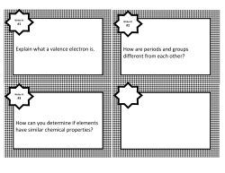 Explain what a valence electron is. How are periods and groups