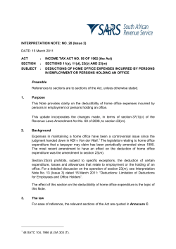 INTERPRETATION NOTE: NO. 28