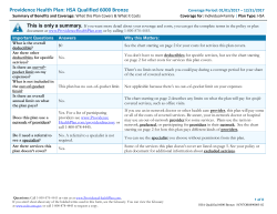 Providence Health Plan: HSA Qualified 6000 Bronze