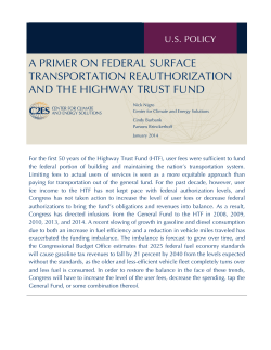 Primer on Federal Surface Transportation Reauthorization