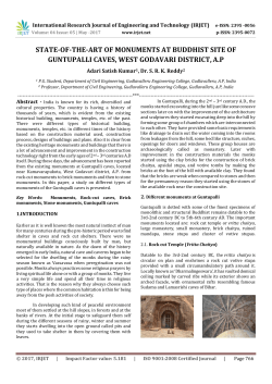 State-of-the-art of Buddhist Architecture at Guntupalli Caves