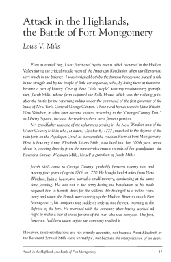 Attack in the Highlands, the Battle of Fort Montgomery