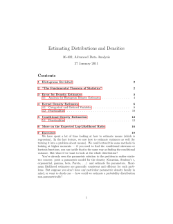 PDF notes - CMU Statistics