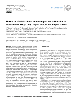 Simulation of wind-induced snow transport and