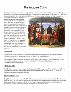 The Magna Carta