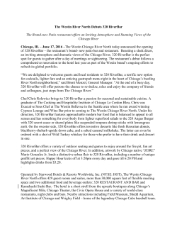 The Westin River North Debuts 320 RiverBar The