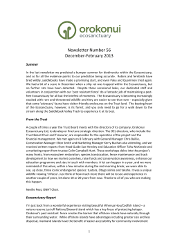 Newsletter Number 56 December-February 2013