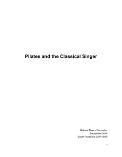 Pilates and the Classical Singer