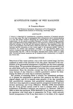 QUANTITATIVE FABRIC OF WET KAOLINITE