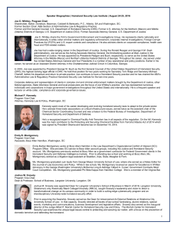 speaker biographies - American Bar Association