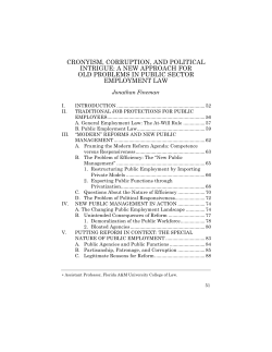 cronyism, corruption, and political intrigue